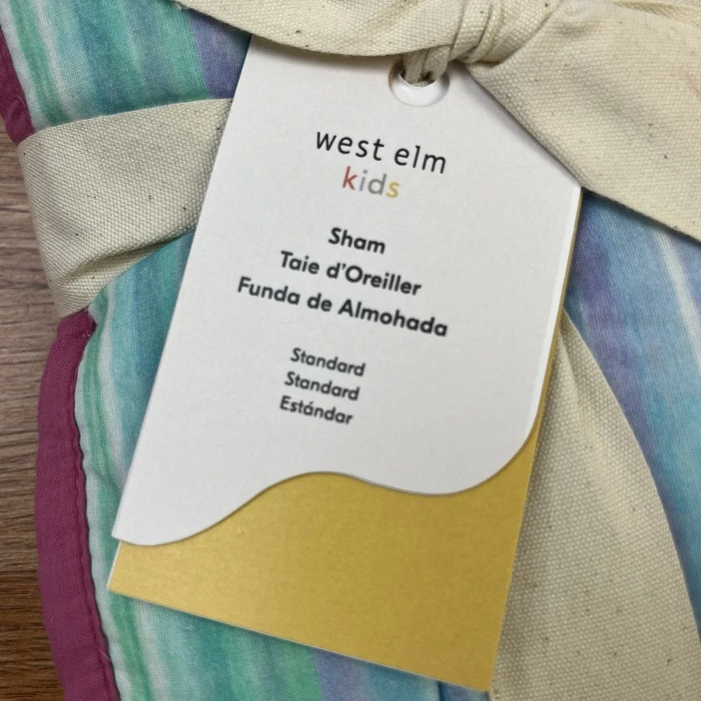 West Elm Kids‎ Striated Ombre Standard Size Pillow Sham 26